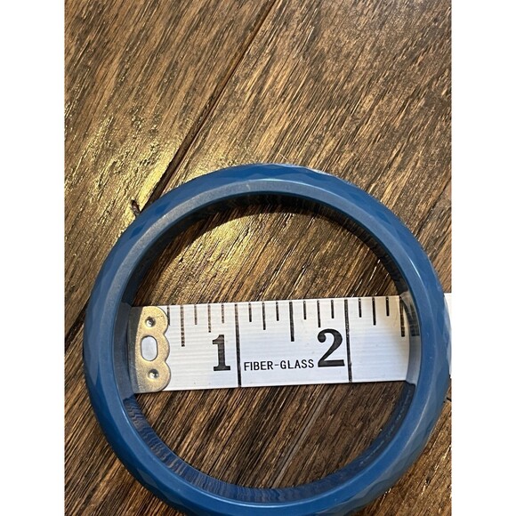 Furla Bangle Bracelet Teal Blue 3 A Set Made In Italy - Picture 5 of 6